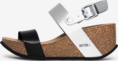 Bayton Sandália 'Selene' em preto / prata, Vista do produto