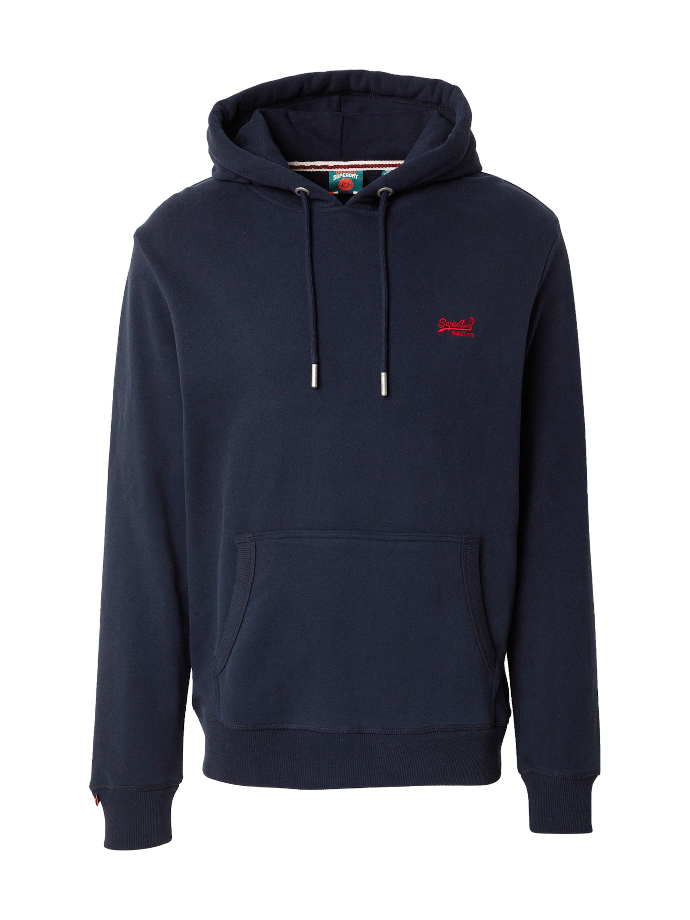 Superdry Sweatshirt 'Essentials' in Blue: front