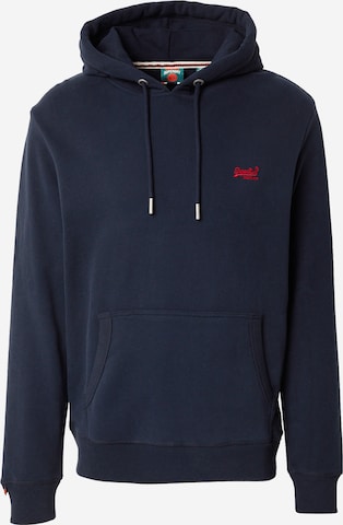 Sweat-shirt 'Essentials' Superdry en bleu : devant