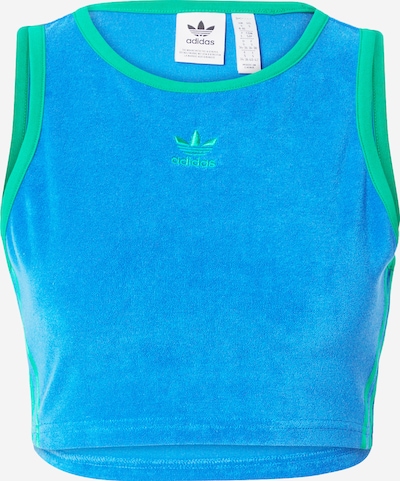 ADIDAS ORIGINALS Haut en bleu / vert gazon, Vue avec produit