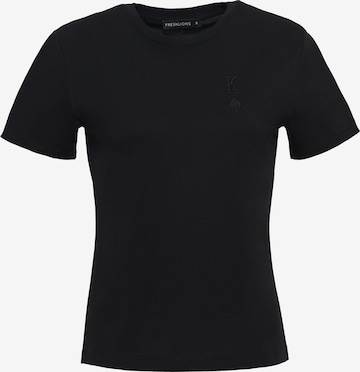 FRESHLIONS Shirt 'Embroidere' in Black: front