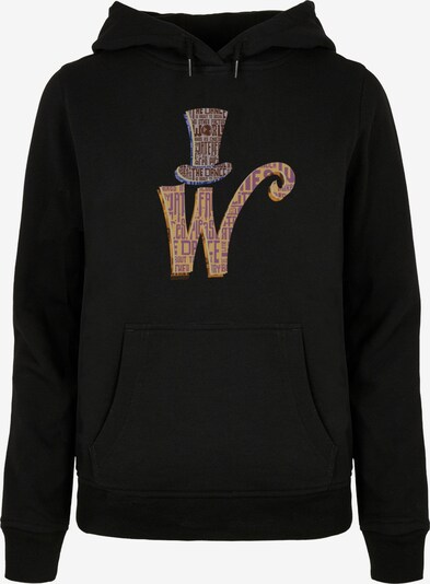 ABSOLUTE CULT Sweatshirt 'Willy Wonka - W' in pueblo / mauve / violettblau / schwarz, Produktansicht