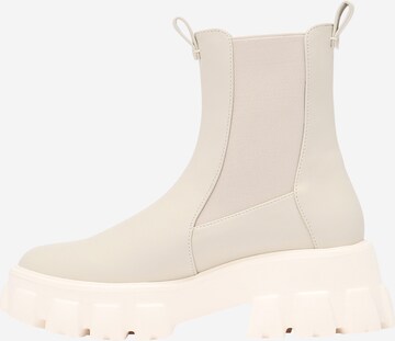 PIECES Chelsea Boots 'Candria' in Beige