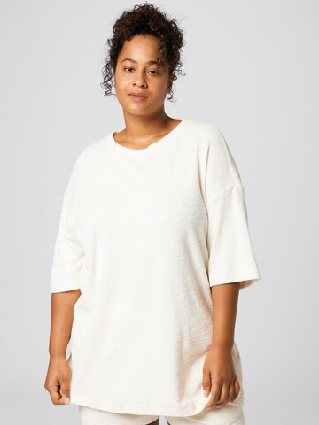 A LOT LESS Oversize t-shirt 'Luna' i vit