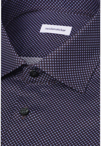 SEIDENSTICKER Slim fit Zakelijk overhemd 'Smart Essentials' in Blauw