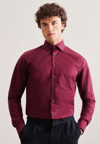 SEIDENSTICKER Regular fit Business Shirt in Red: front