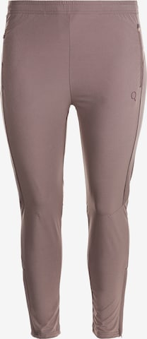 Q by Endurance Slim fit Leggings 'ISABELY' in Beige: front