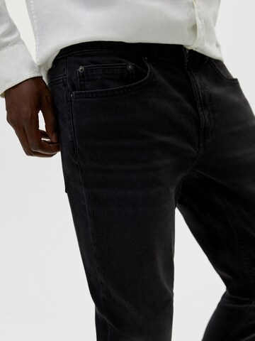 Pull&Bear Slimfit Jeans i sort