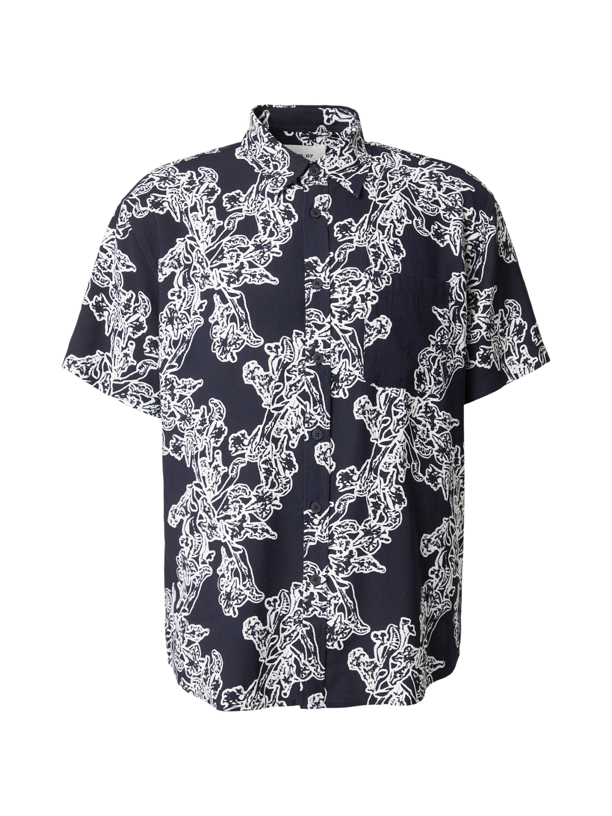 NN07 Comfort fit Overhemd 'Deon' in Blauw: voorkant