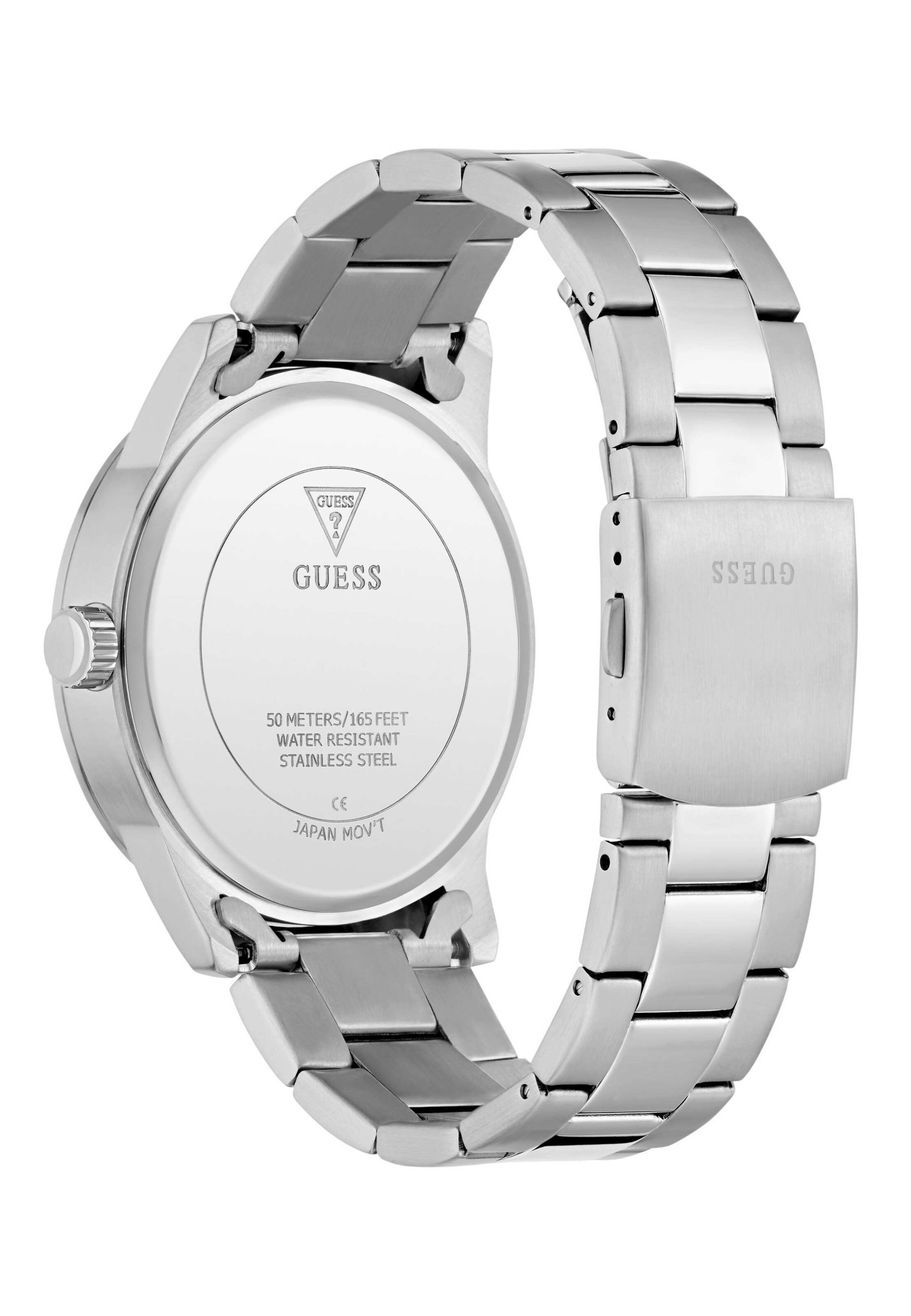 GUESS Analoguhr 'Trey' in Silber