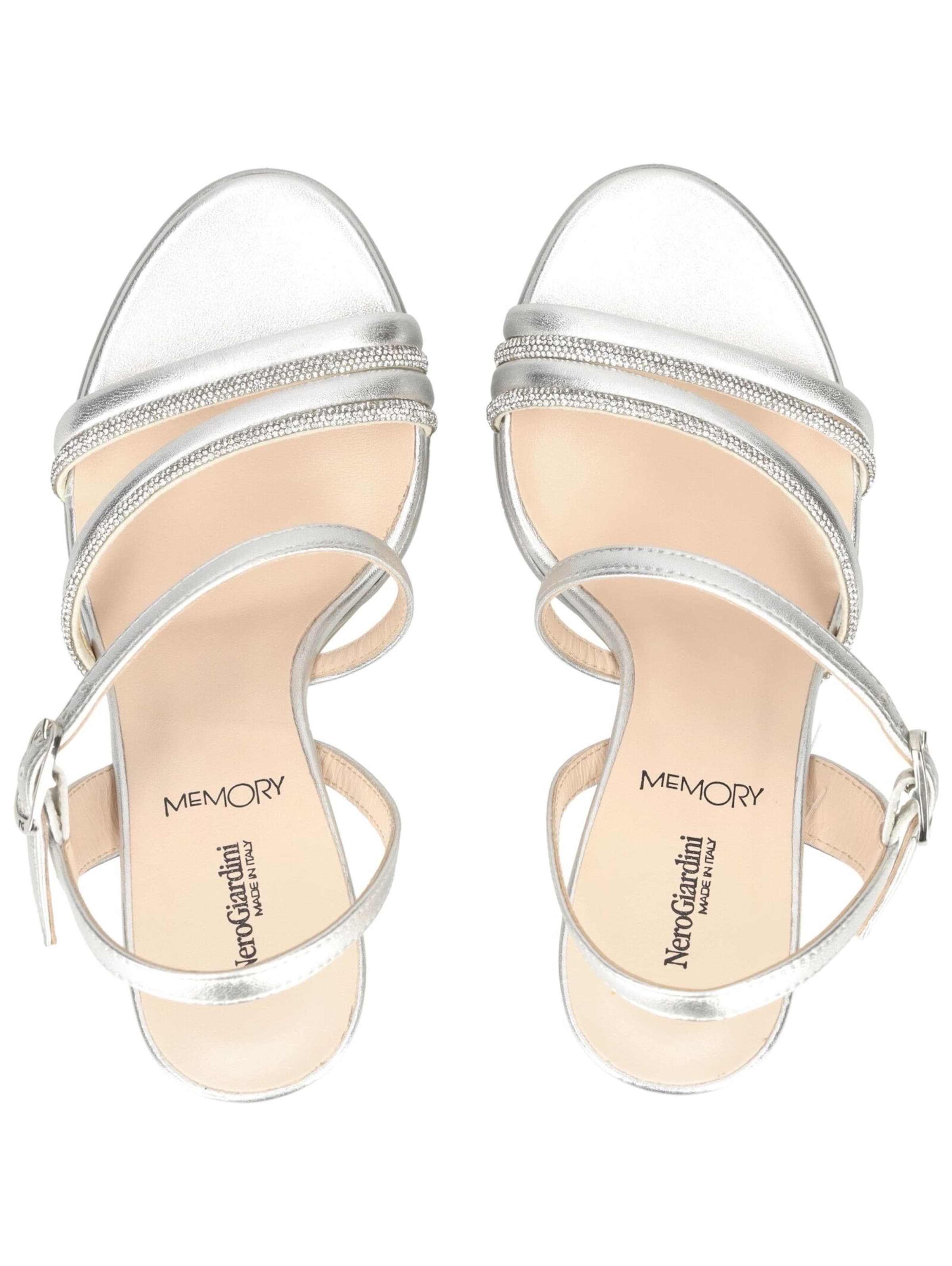 Sandales Nero Giardini en argent