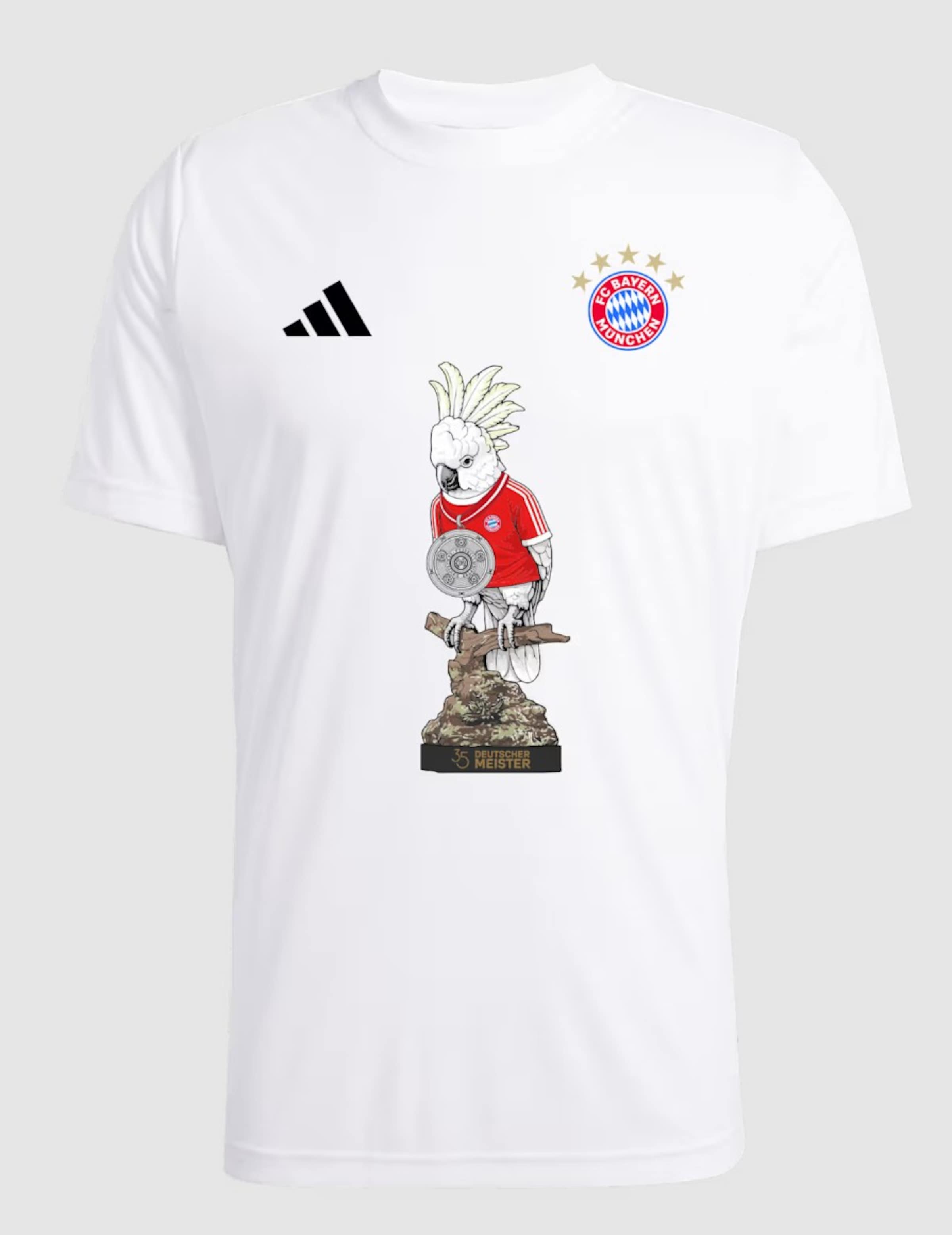 ADIDAS PERFORMANCE Shirt in Red / White, Item view