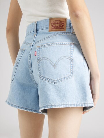 mėlyna LEVI'S ® Laisvas Džinsai 'High Waisted Mom Short'