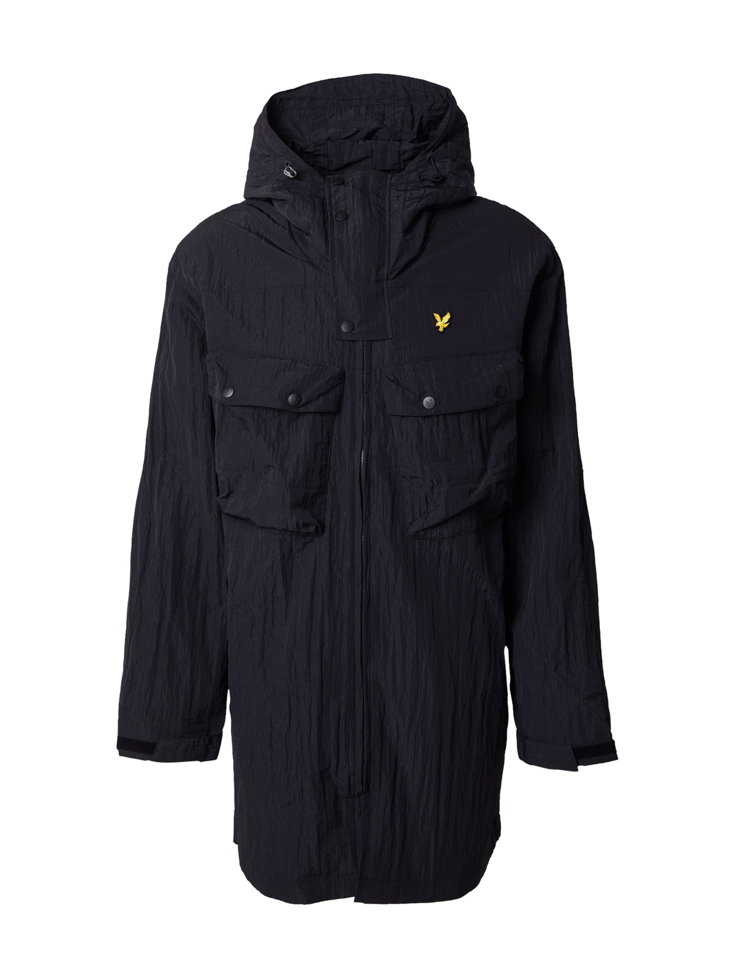 Lyle & Scott Tussenjas in Zwart: voorkant