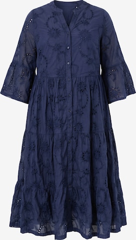 Studio Untold Blousejurk in Blauw: voorkant