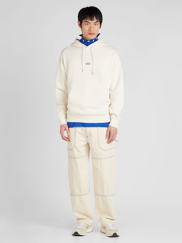 HUGO Blue Sweatshirt 'Nazardo' in White