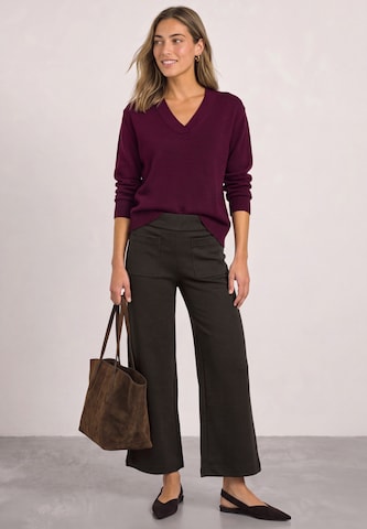 STREET ONE Wide Leg Hose 'Emee' in Braun