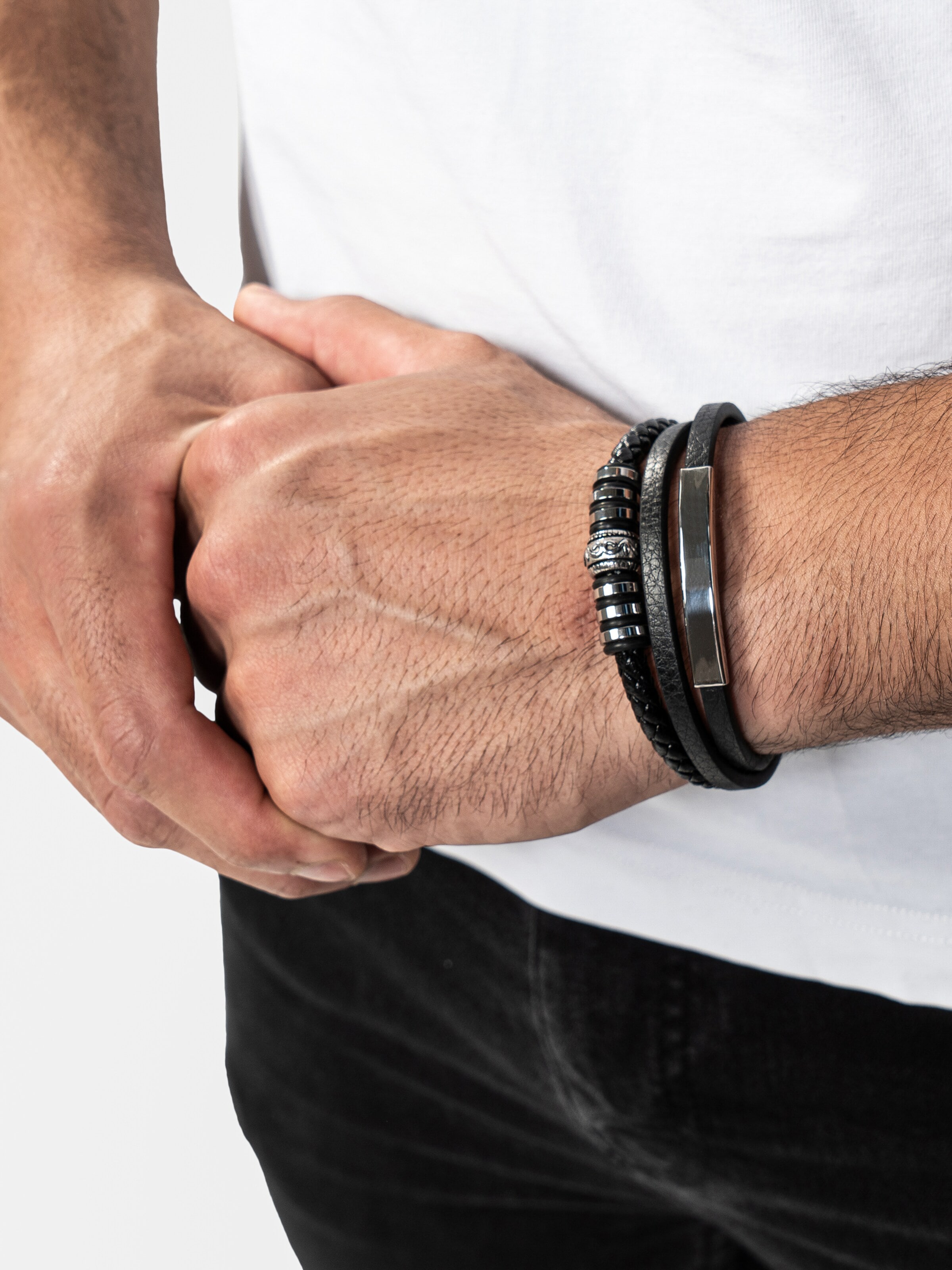 SERASAR Bracelet 'Shine' in Silver: front