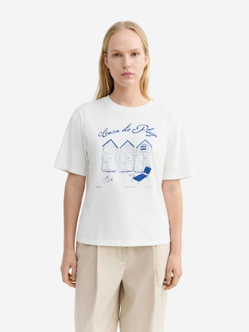 Thinking MU Shirt 'Lucia' in Weiß: Vorderseite