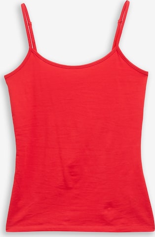 Haut TOM TAILOR DENIM en rouge : devant