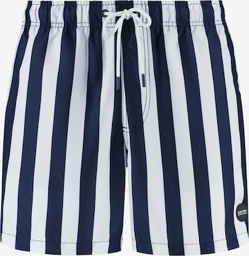 zils Shiwi Peldšorti: no priekšpuses