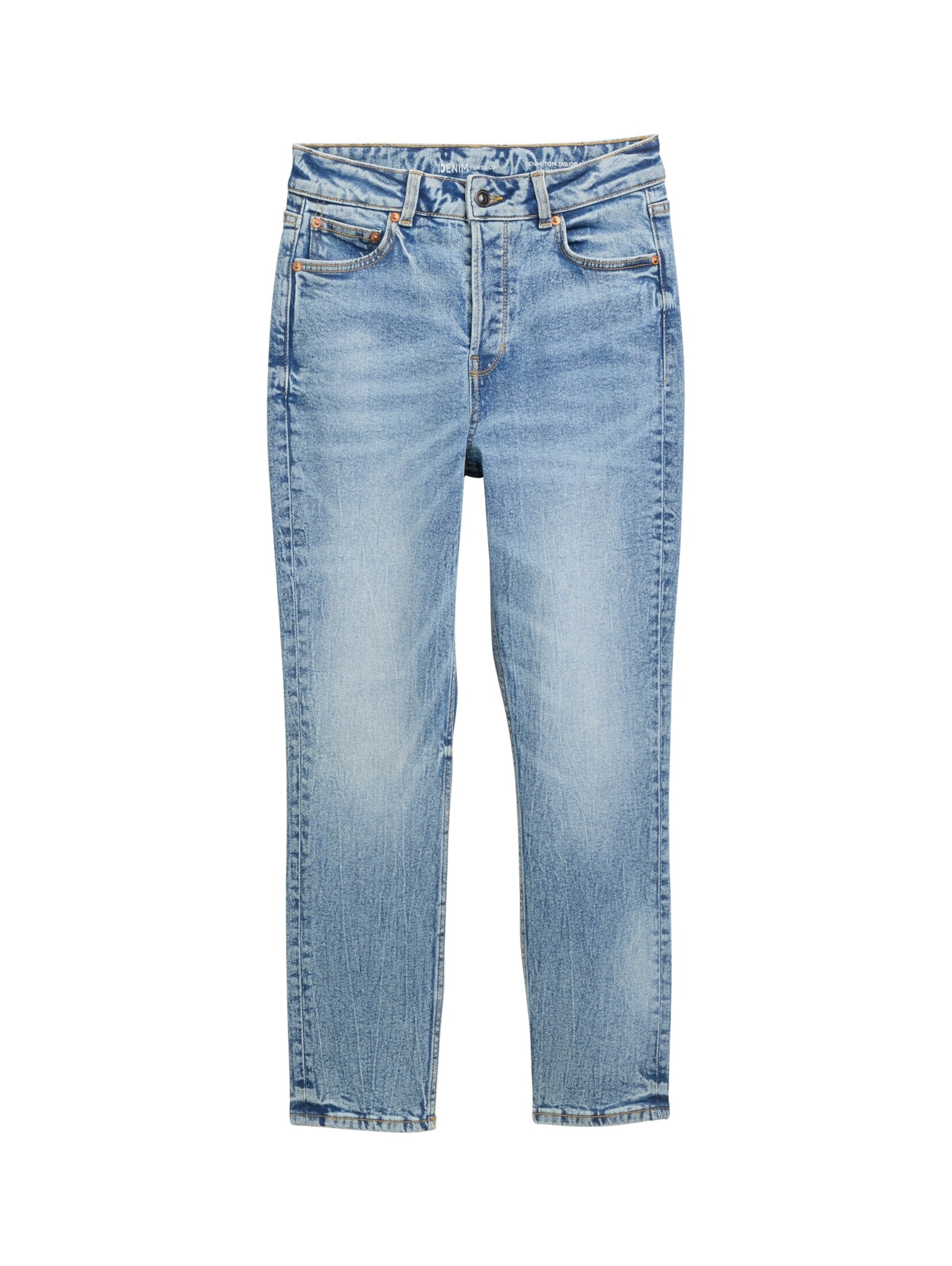 Coupe slim Jean 'Lotte' TOM TAILOR DENIM en bleu : devant