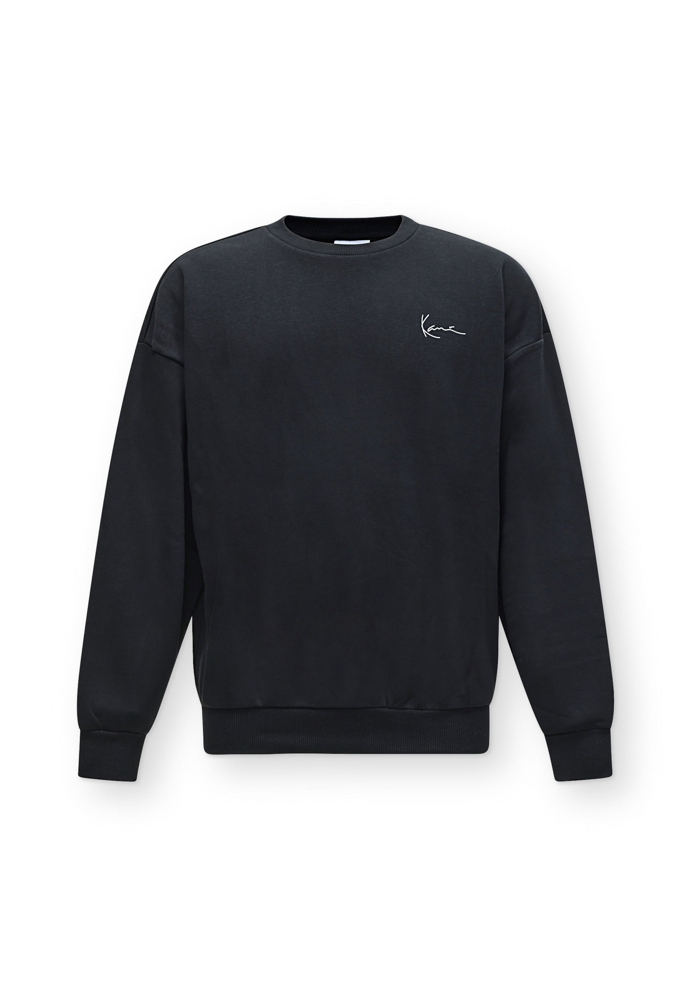 Pull-over 'Signature Oversized Crew' Karl Kani en noir : devant