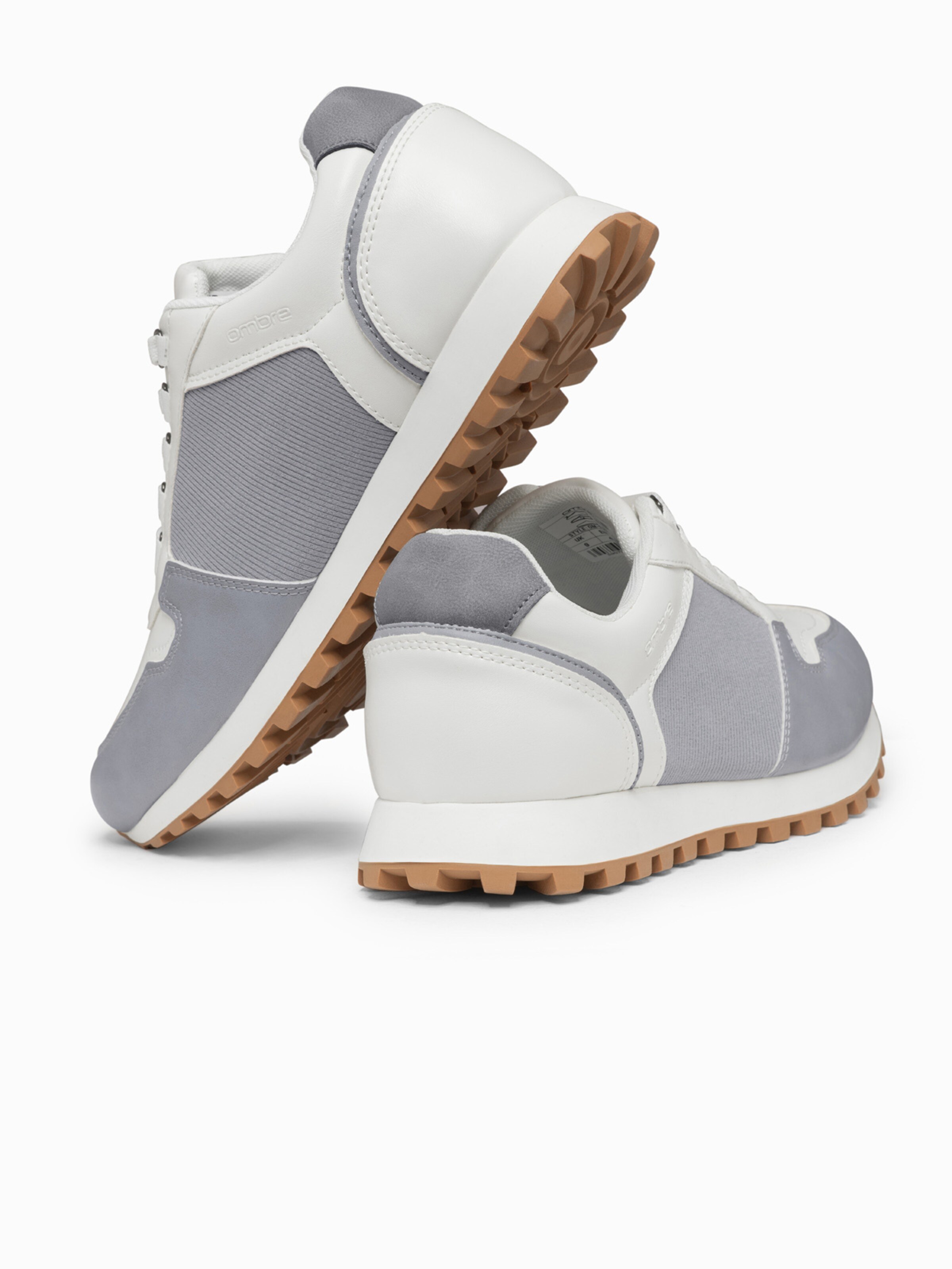 Ombre Sneakers hoog in Wit