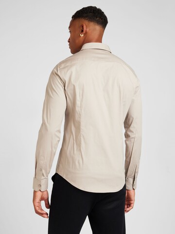 ARMANI EXCHANGE Slim Fit Hemd 'Tessuto' in Beige