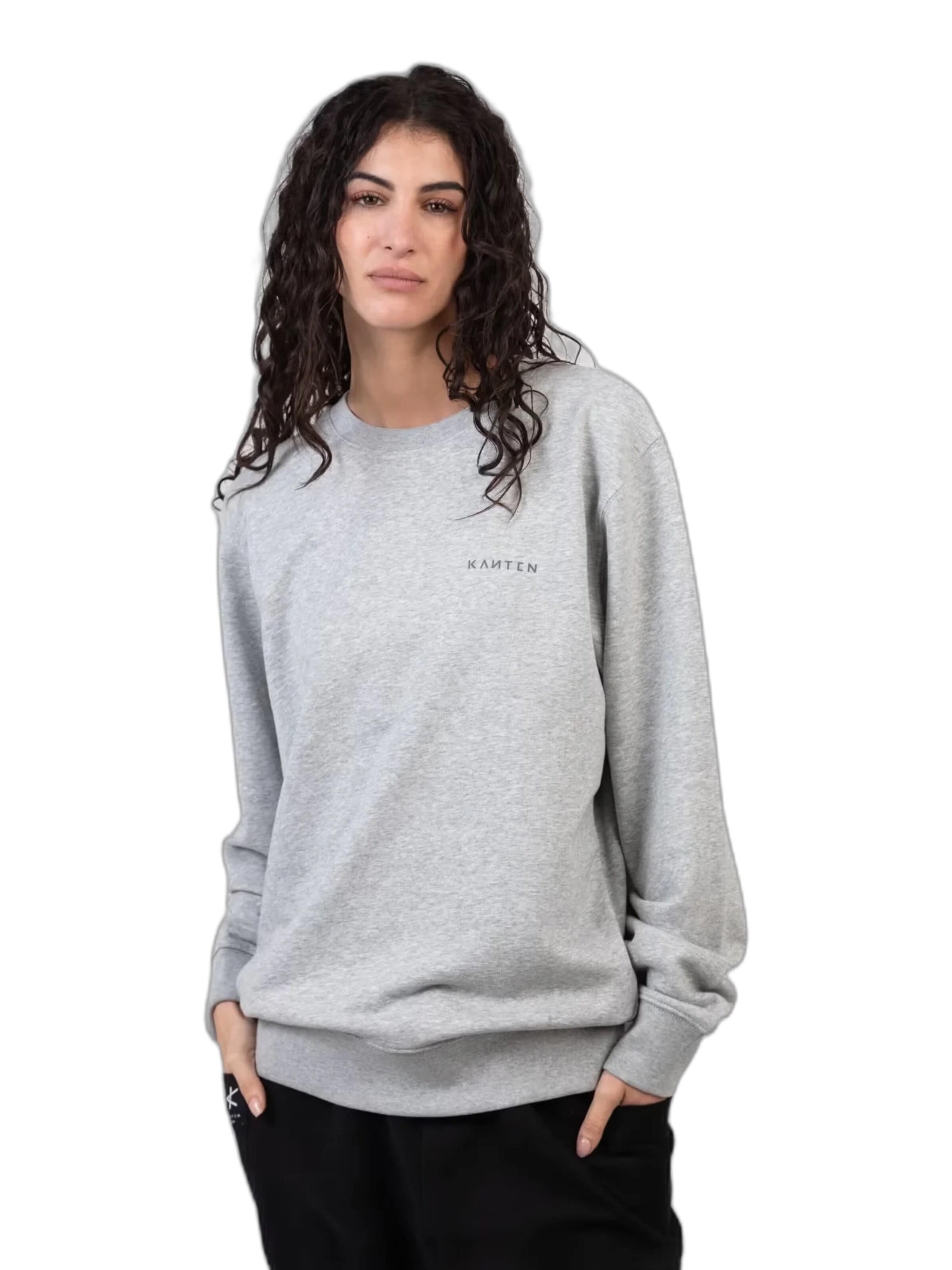 Kanten Sweatshirt 'Sweatshirt UltraBasic' in Grey: front
