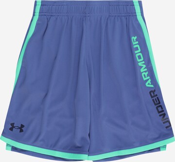 Regular Pantalon de sport 'Stunt 3.0' UNDER ARMOUR en bleu : devant