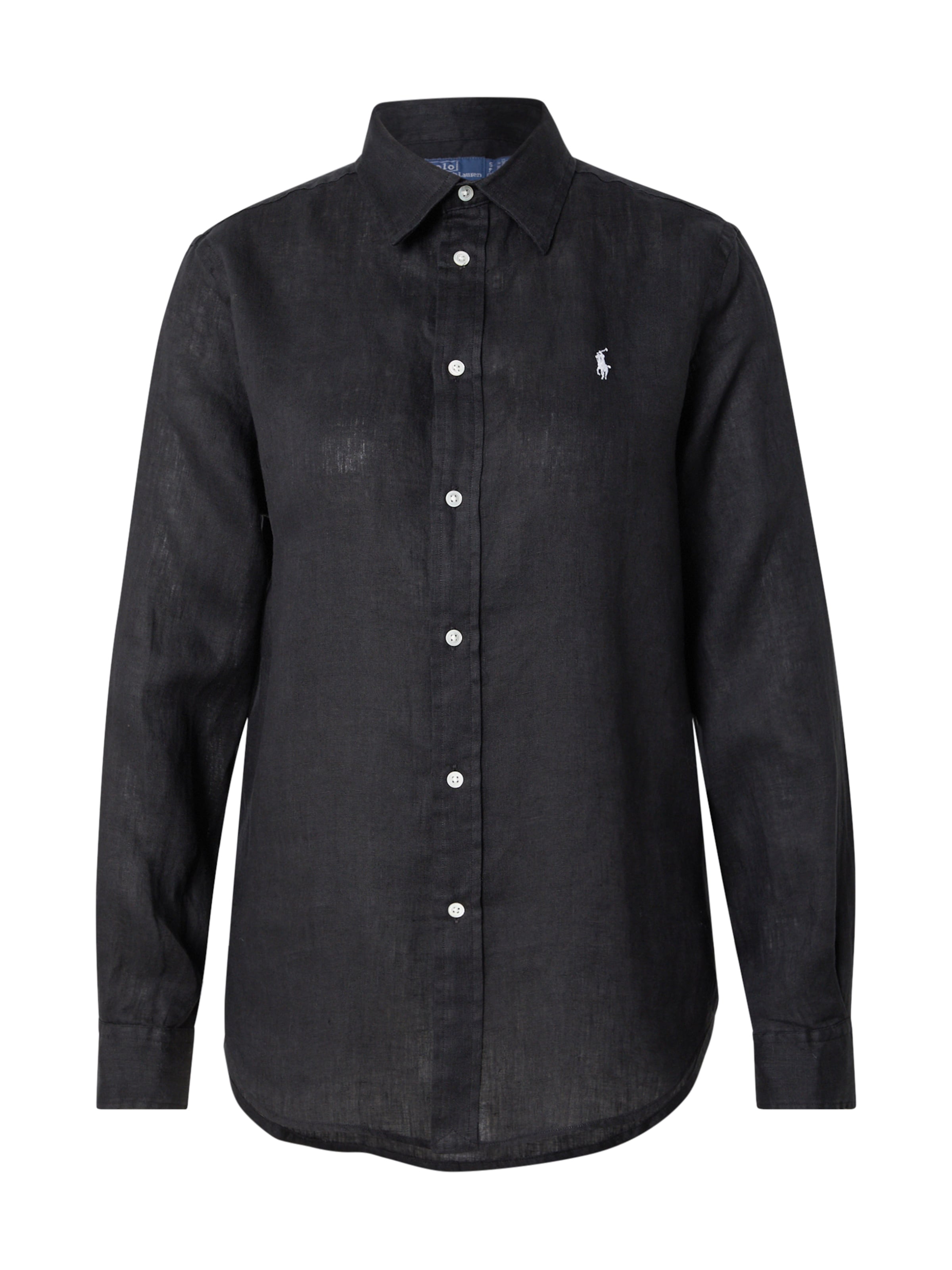 Polo Ralph Lauren Блуза 'CLASSIC' в черно: отпред