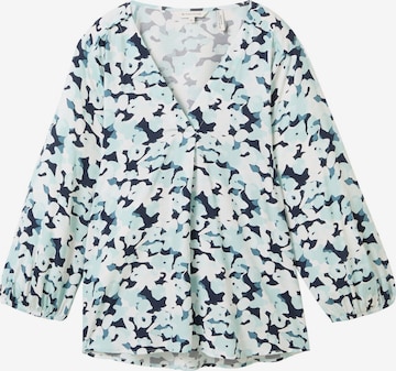 TOM TAILOR Blouse in Blauw: voorkant