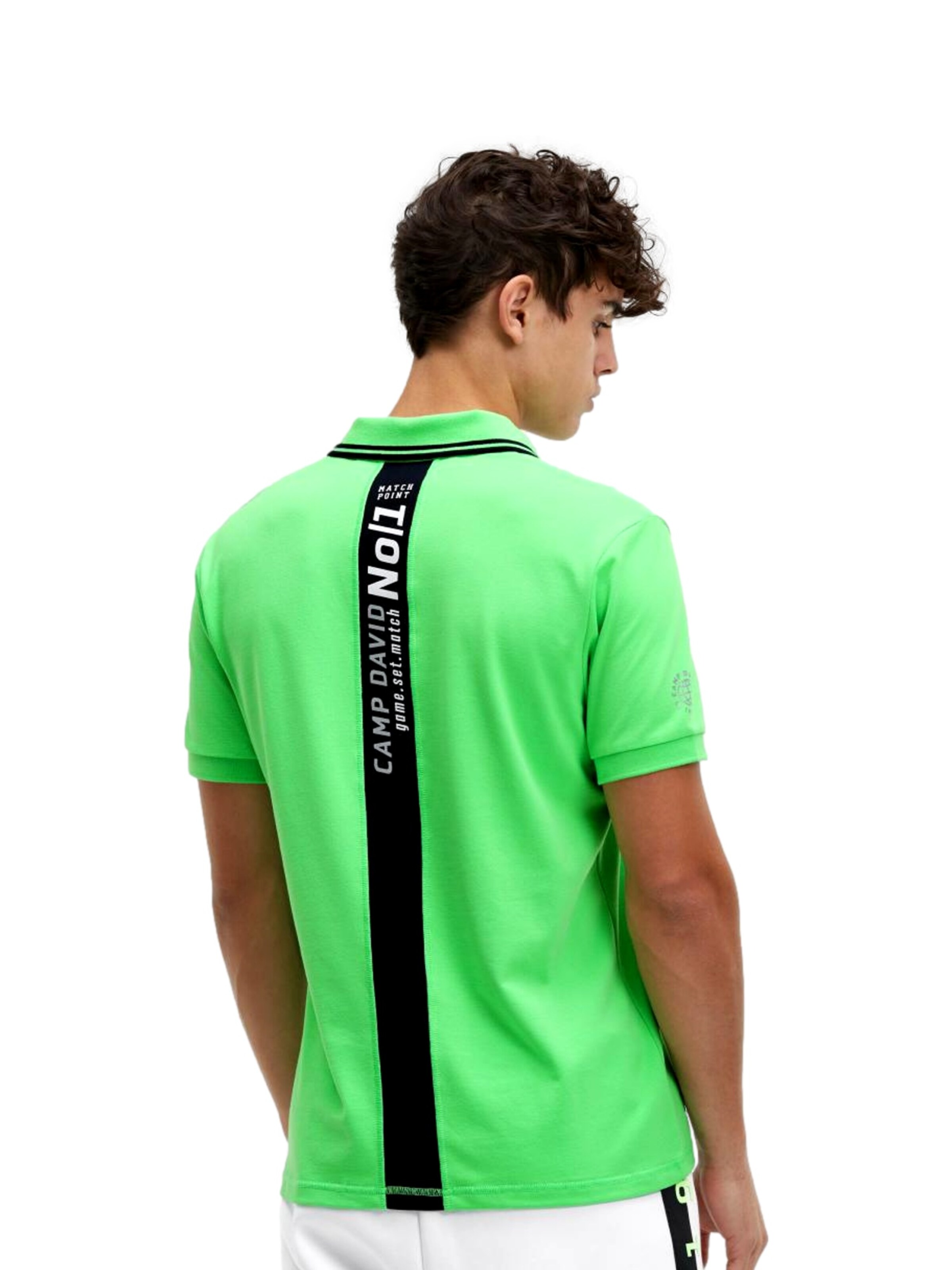 T-Shirt 'Game.Set.Match' CAMP DAVID en vert