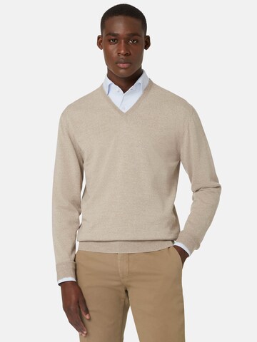 Pullover di Boggi Milano in beige: frontale