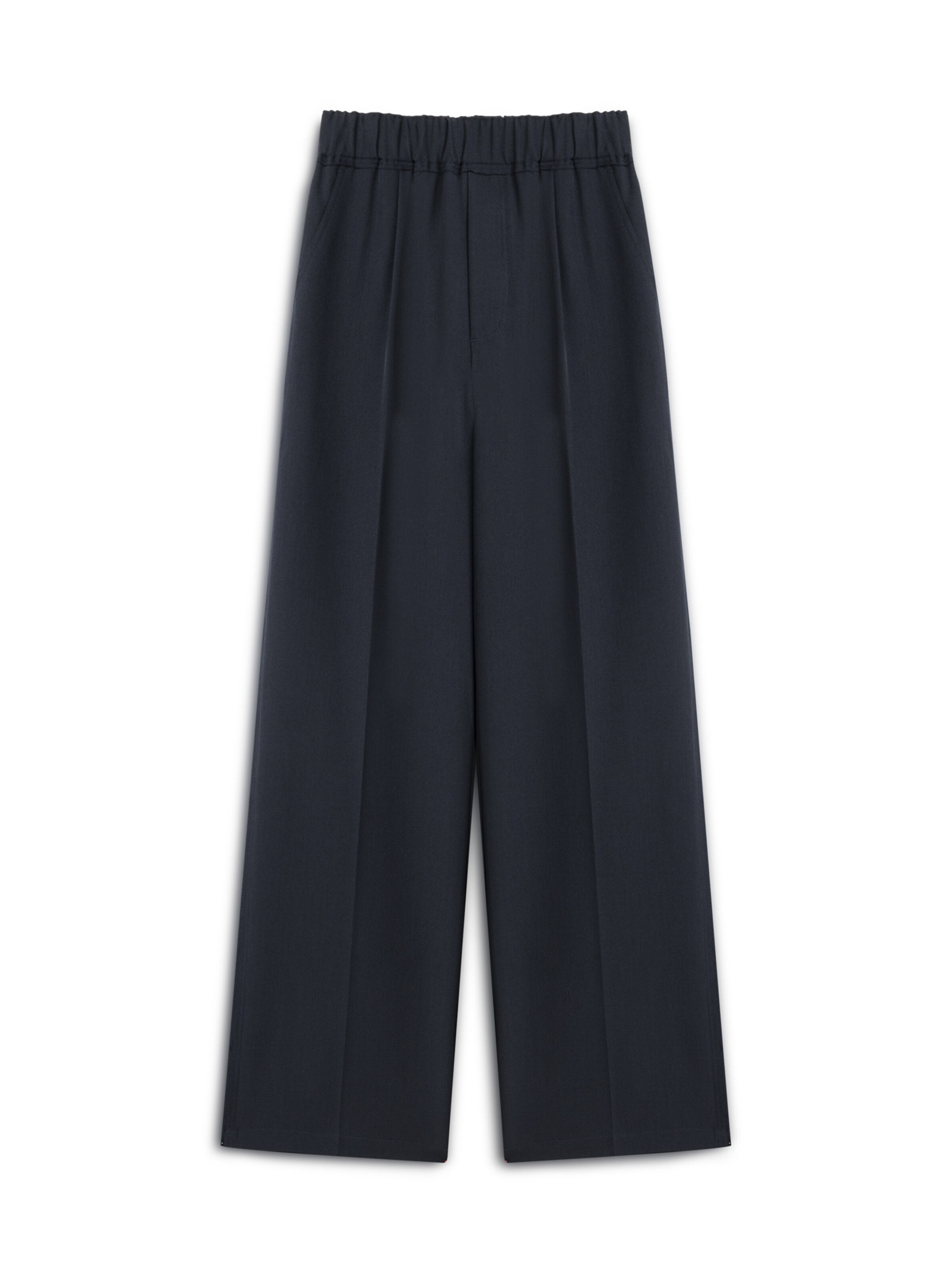 Twist Wide Leg Hose in Blau: Vorderseite