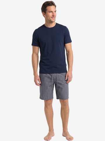 Hanro Pyjama kurz 'Night & Day'‌‌‌‌ in Blau