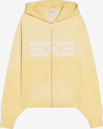 Bershka Bluza rozpinana w kolorze żółty: przód
