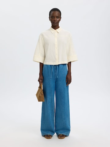 SELECTED Bluse in Beige