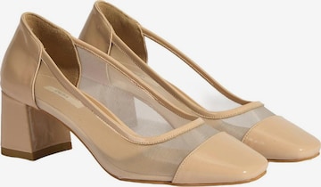 Desa Pumps 'Blockabsätze' in Beige: voorkant