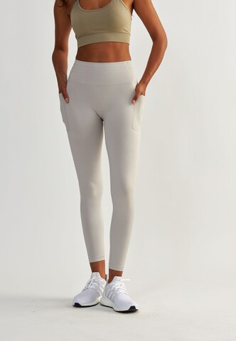 BeShaped Regular Workout Pants 'Lift Me Up' in Grey: front