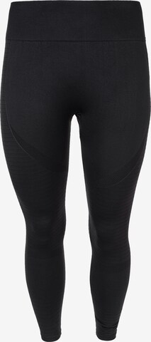 Q by Endurance Skinny Tights 'Cerine' in Schwarz: predná strana