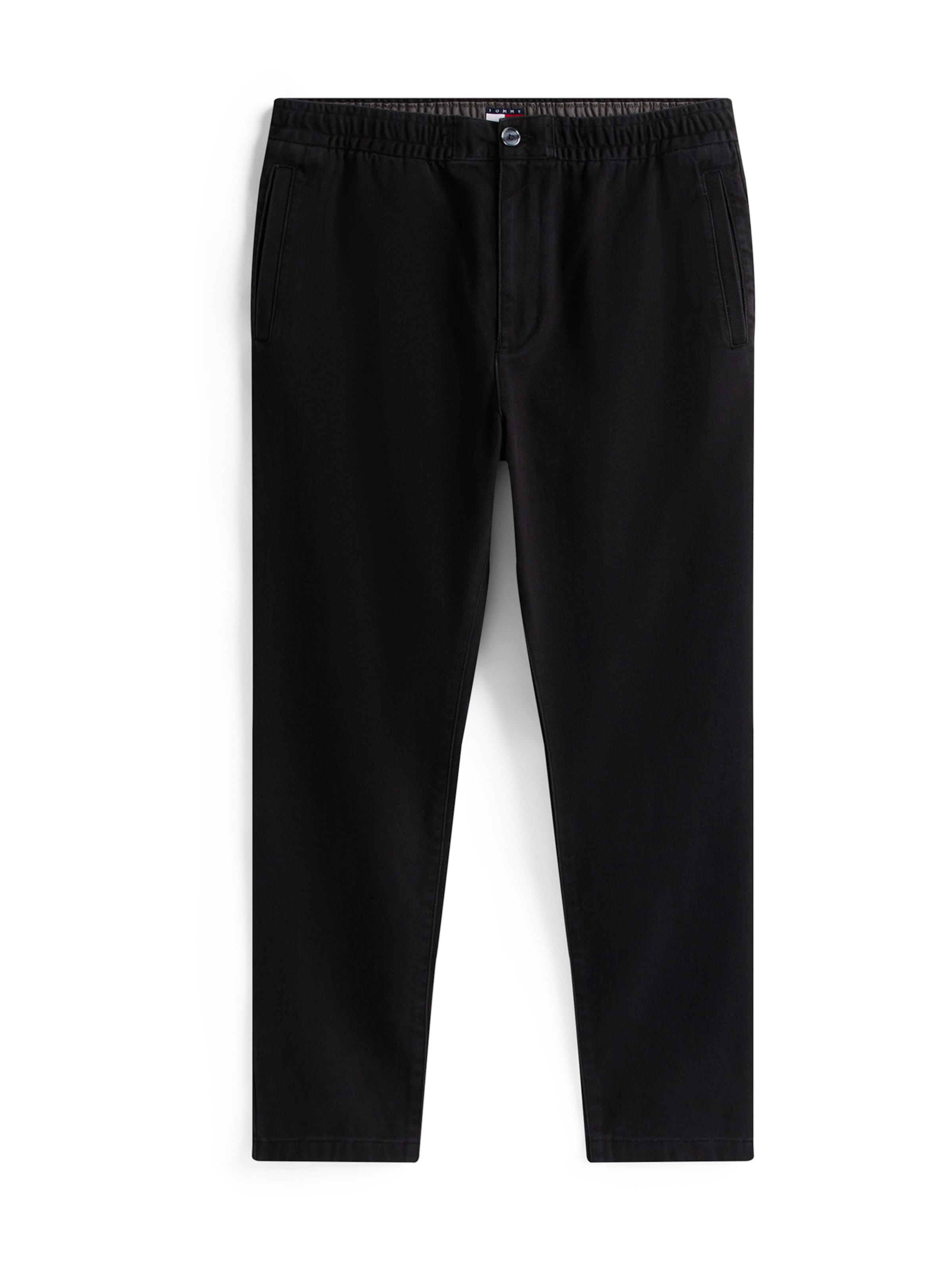 Baggy Pantaloni 'ISAAC' di Tommy Jeans in nero: frontale