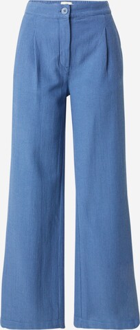 Thinking MU Zvonové kalhoty Kalhoty se sklady v pase 'MANOLITA' – modrá: přední strana