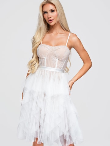 Robe de soirée Ombre en blanc