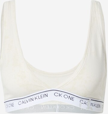 Triangle Soutien-gorge Calvin Klein Underwear en beige : devant