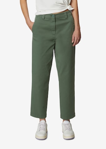 Marc O'Polo DENIM Tapered Chino in Groen: voorkant