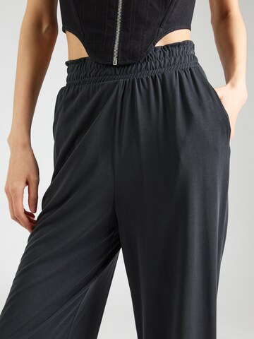 VILA Wide Leg Hose 'VIModala' in Schwarz