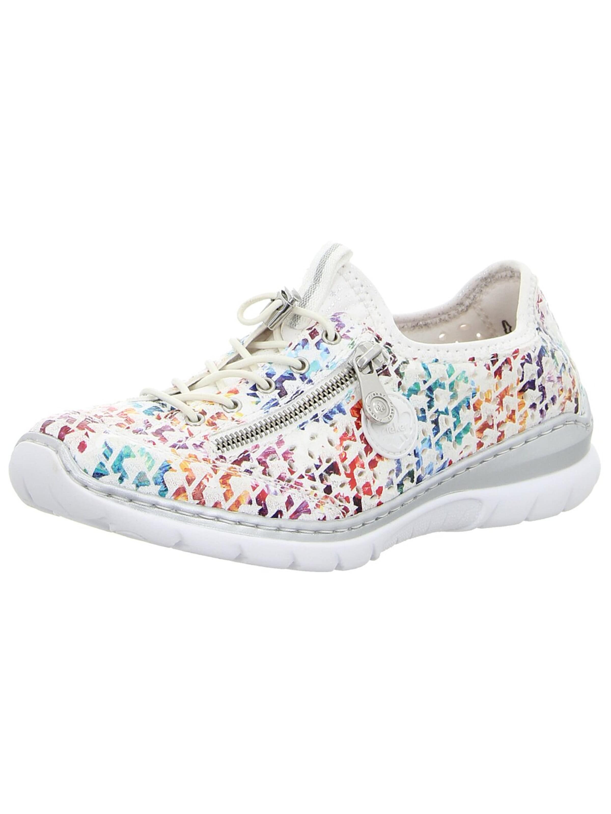 Rieker - Zapatillas deportivas bajas 'Sneaker Damen L3252-90 Textil & Kunststoff (Synthetik) in bunt' en blanco: frente
