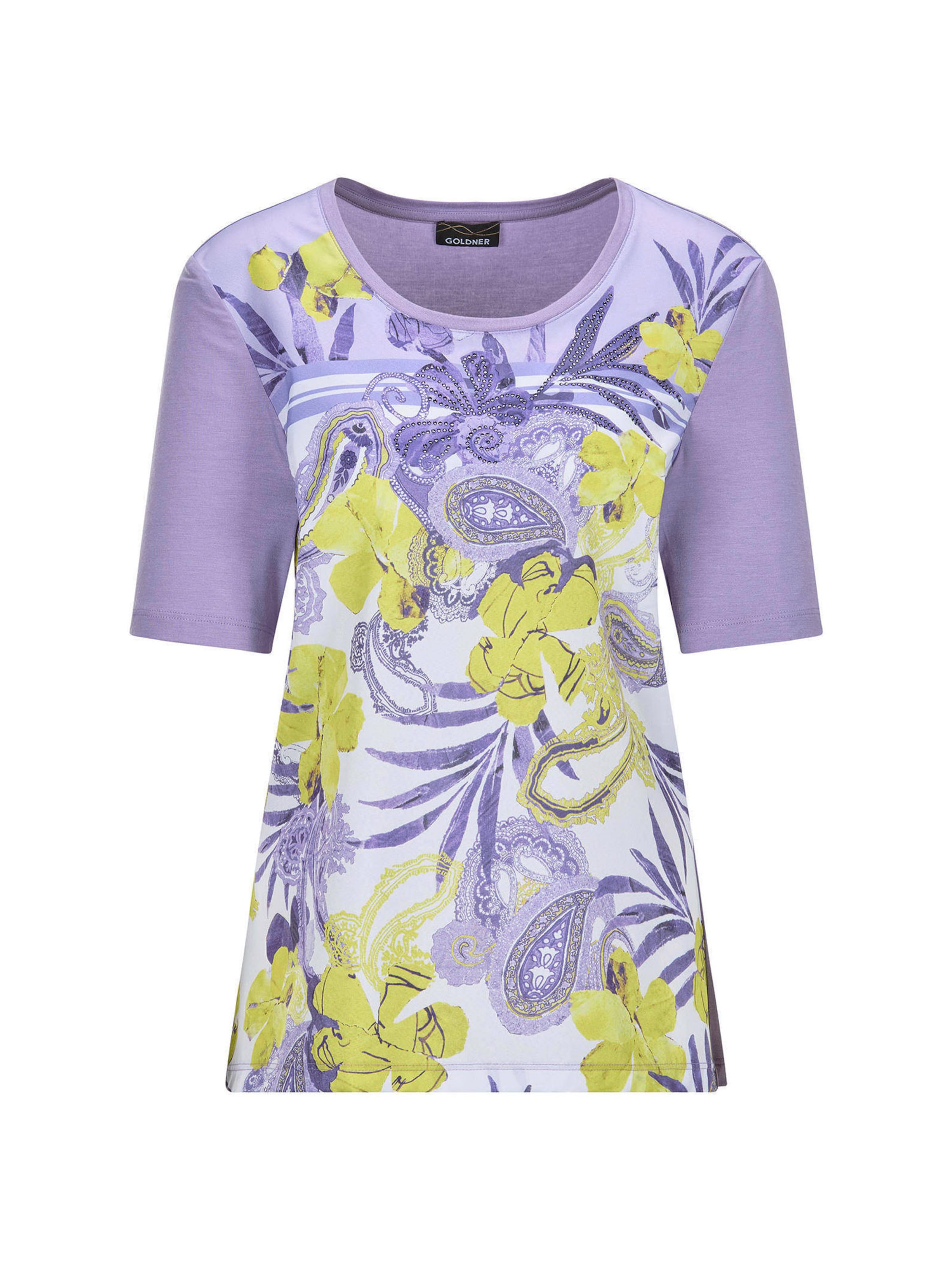 Goldner Blouse in Lila: voorkant